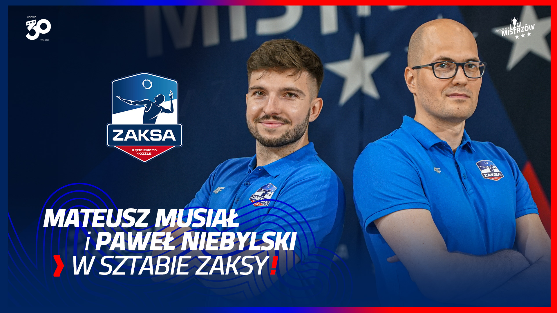 Mateusz Musiał i Paweł Niebylski w sztabie ZAKSY