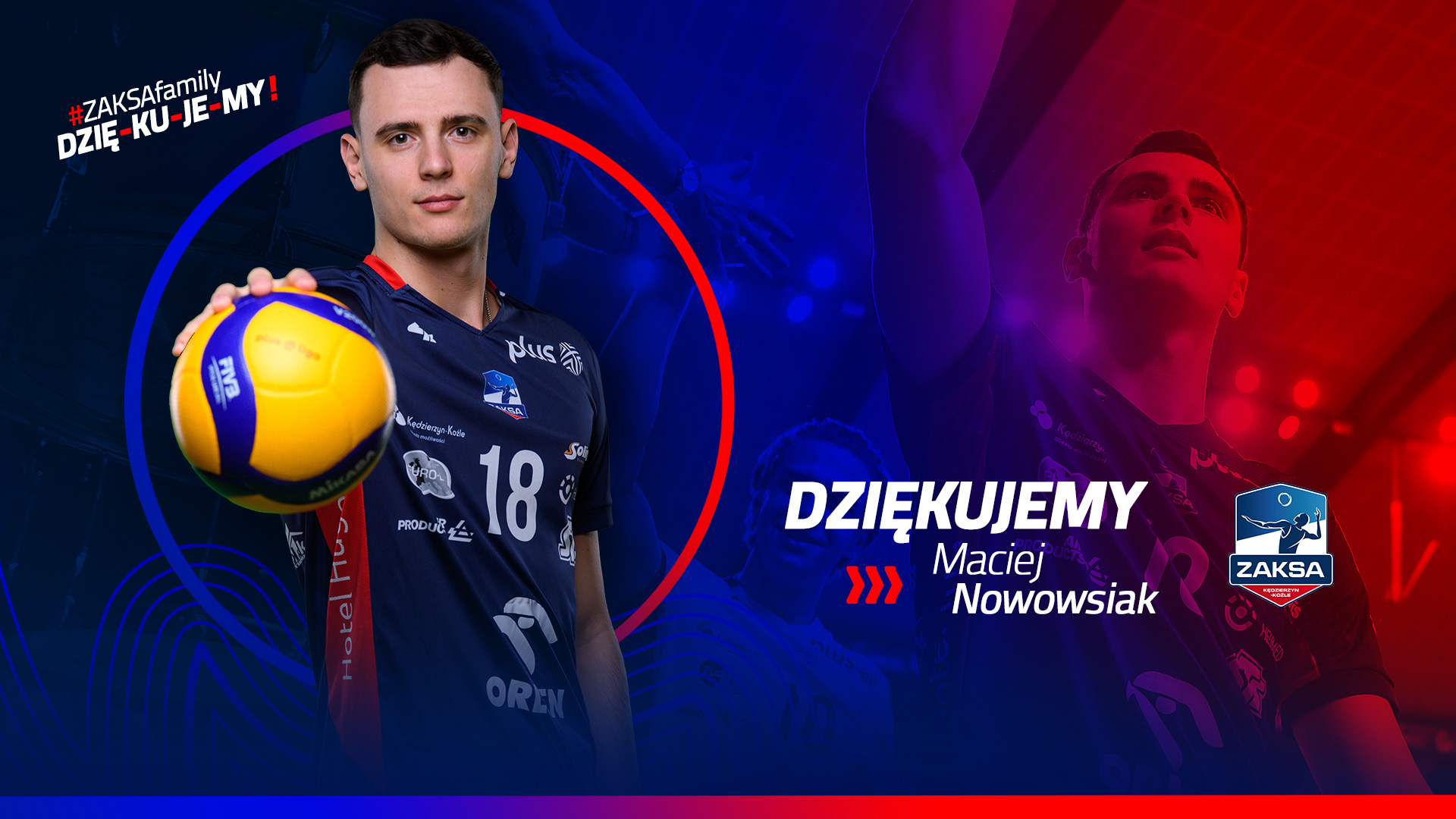 Maciej Nowowsiak żegna się z ZAKSĄ Kędzierzyn-Koźle