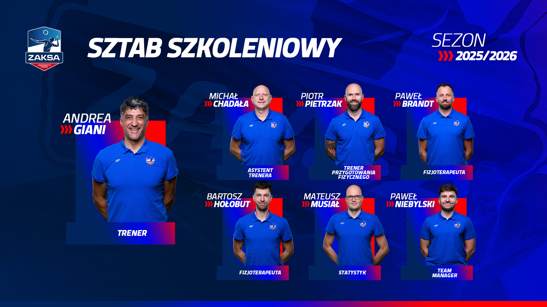 Stabilność i doświadczenie – sztab szkoleniowy ZAKSY bez zmian w sezonie 2025/2026!